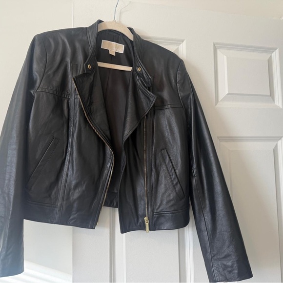 Michael Kors Leather jacket - Picture 2 of 6